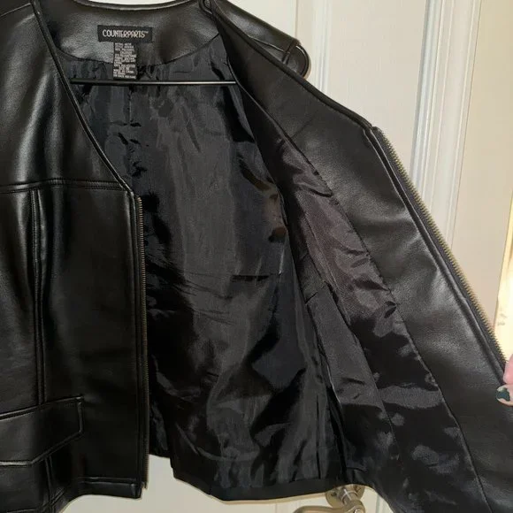 Counterparts Vegan Faux Leather Vest - Picture 6 of 7